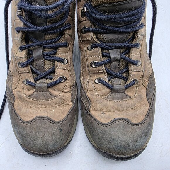 Cabelas Mens Size 10 B Brown Waterproof Leather Hiking Boots Outdoors Hiking - Picture 10 of 14